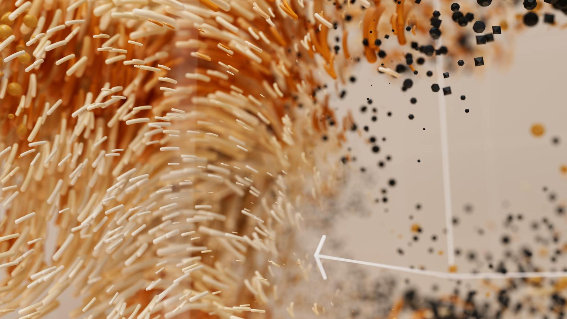 Abstract representation of fluid movement and energy flows.